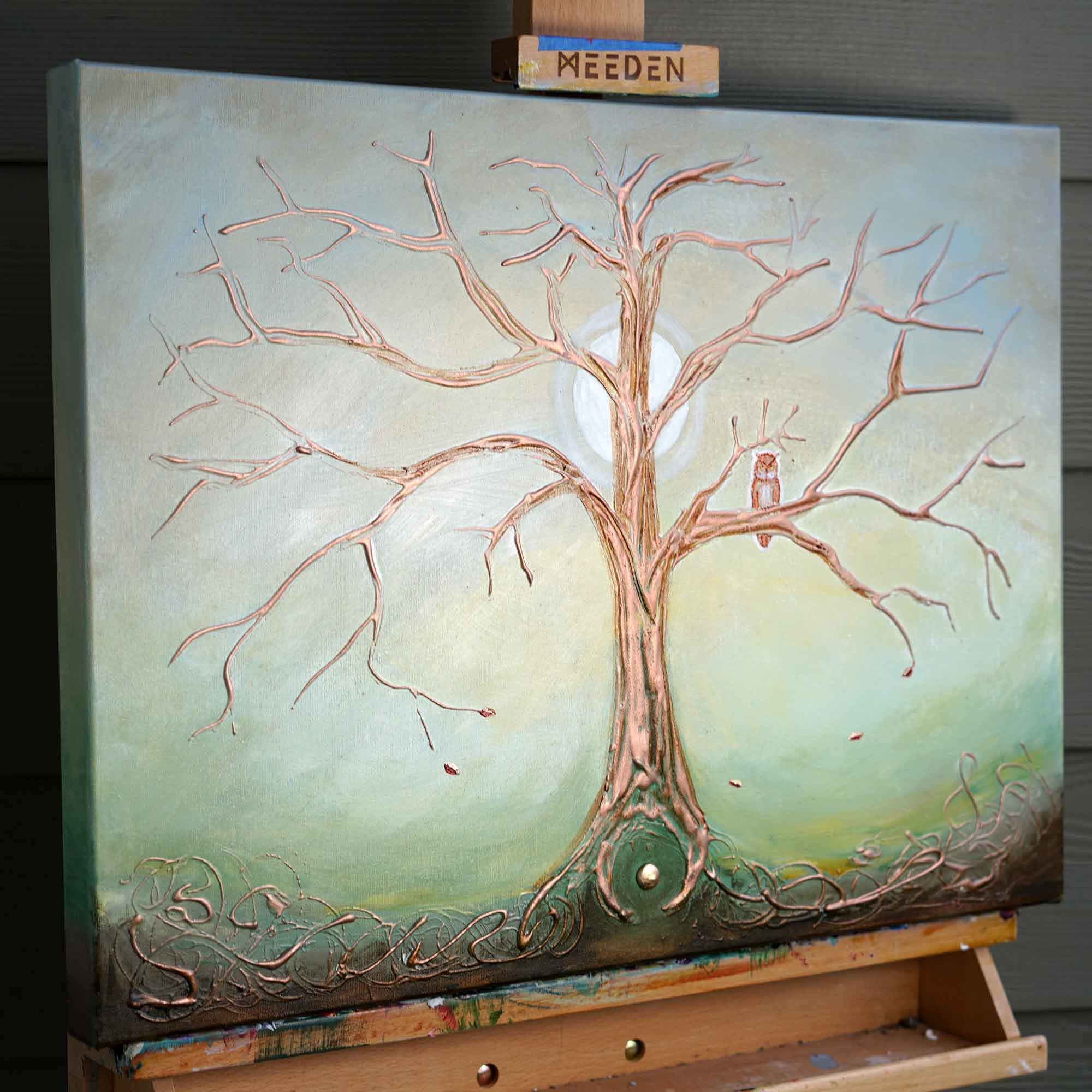 "Under the Moon’s Watch" - Original Painting