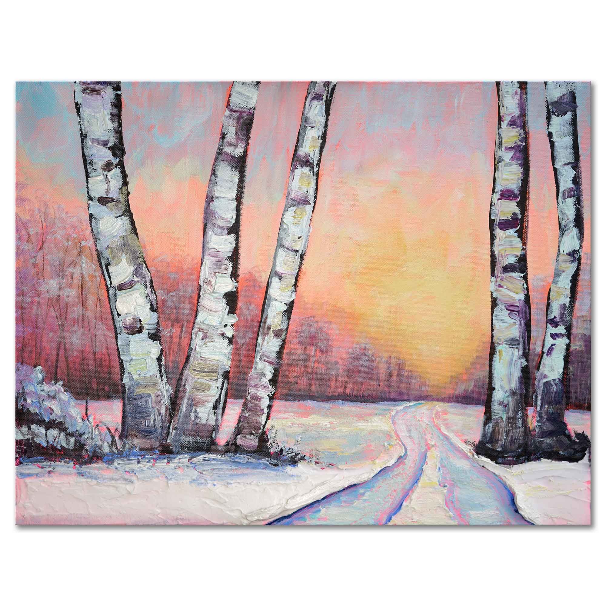 "Winter Dawn Glow" - Original Painting