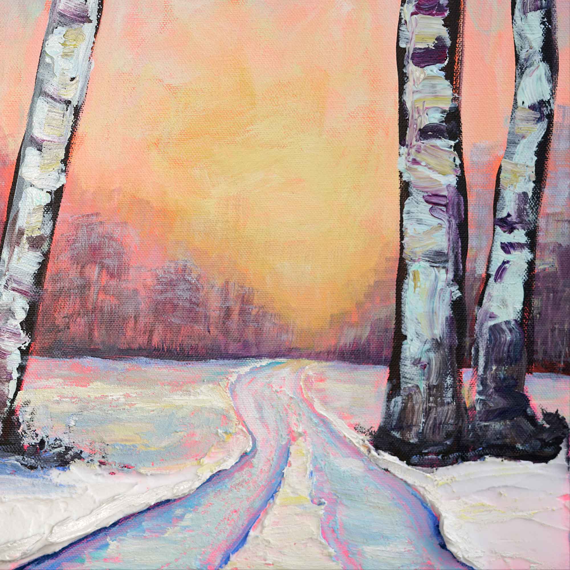 "Winter Dawn Glow" - Original Painting