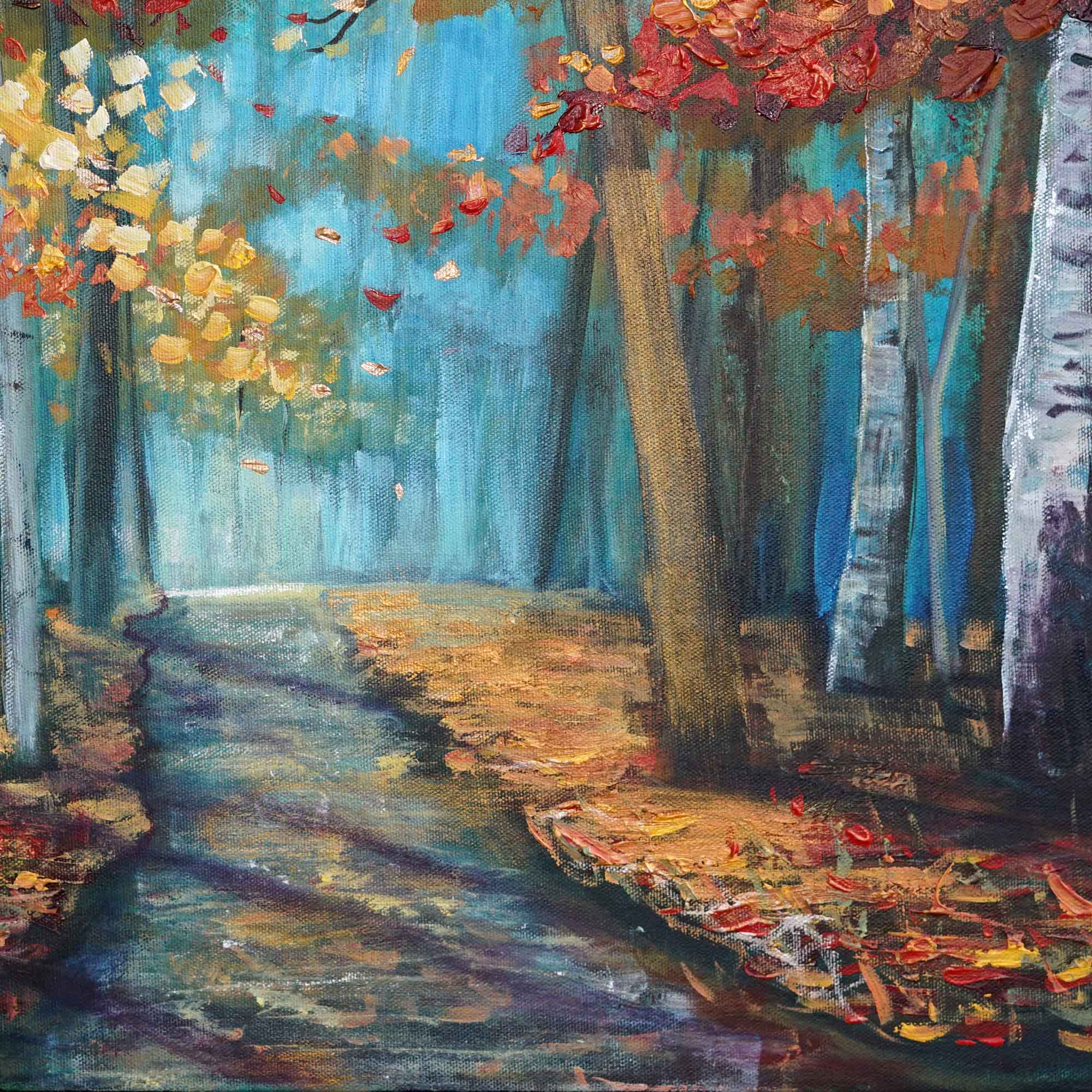 "Golden Forest Trail" - Original Painting