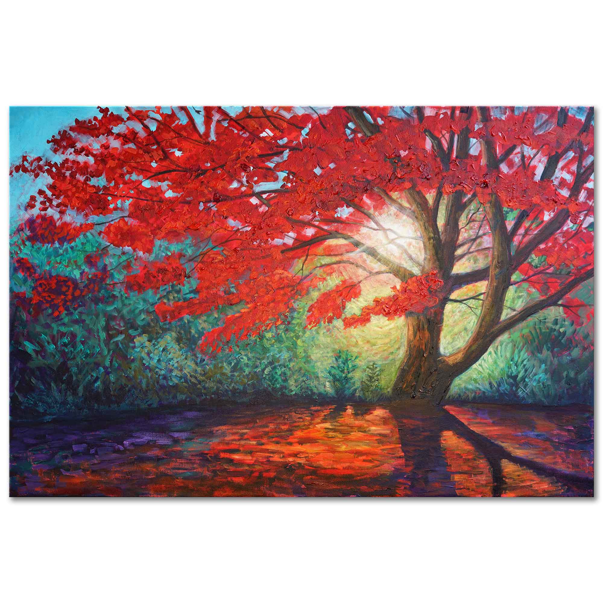 "The Radiant Maple" - Original Oil Painting