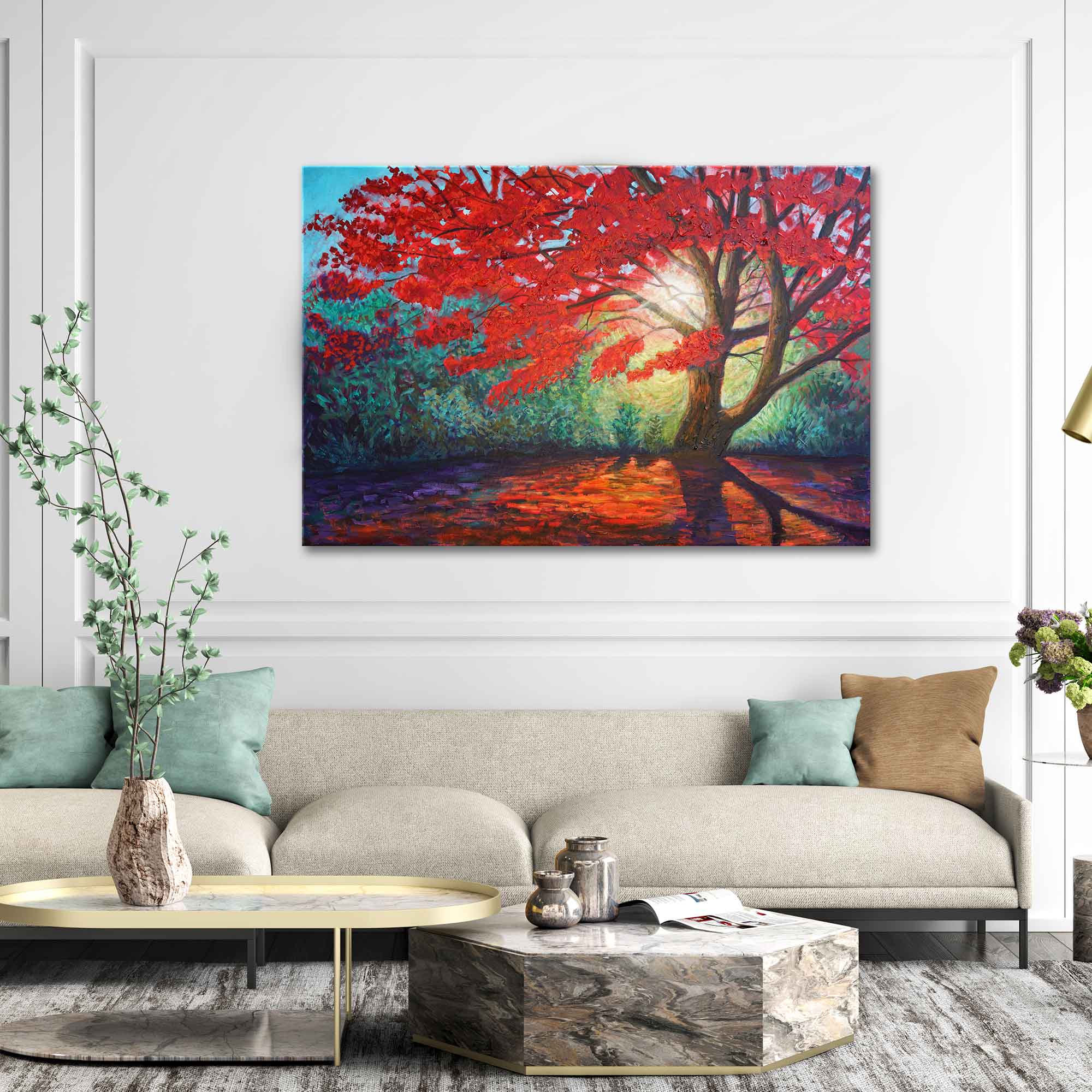 "The Radiant Maple" - Original Oil Painting