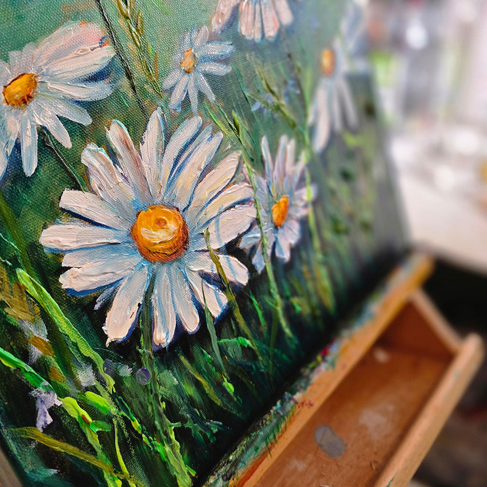 "Daisy Play" - Original Oil Painting 🔴 SOLD