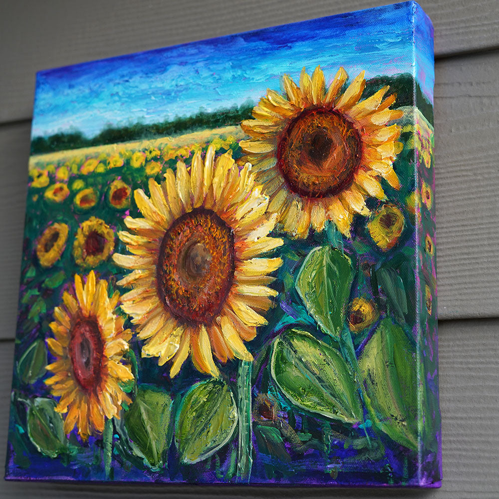 "Sweet Sunflowers" - Original Oil Painting