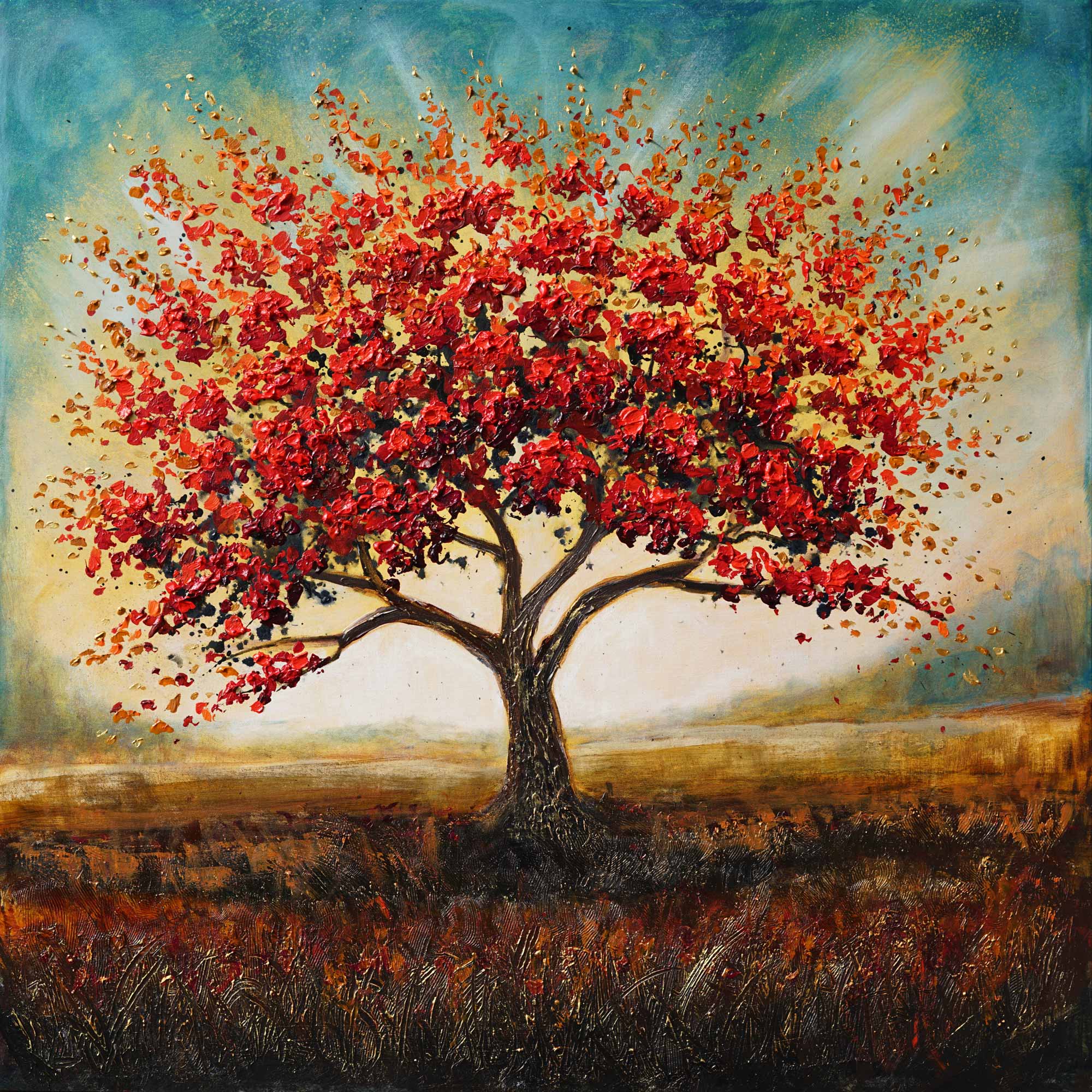 “Crimson Canopy” - Original Painting