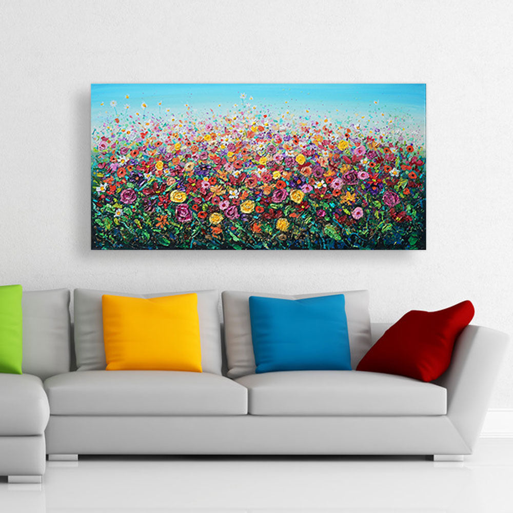 Bloom of Flowers by Amanda Dagg in living room