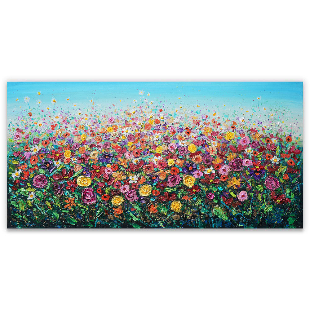 Bloom of Flowers by Amanda Dagg - acrylic painting of springflowers