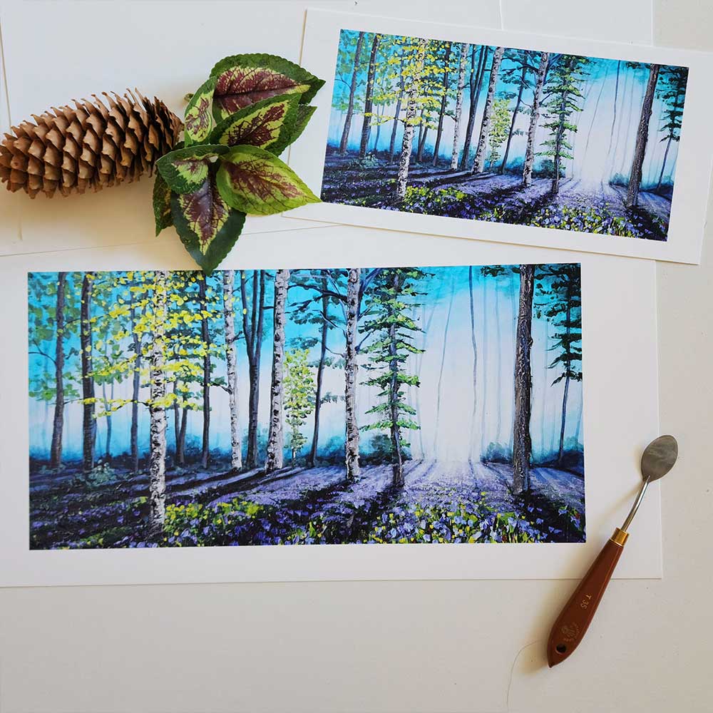 "Morning Bluebell Glow" Fine Art Print