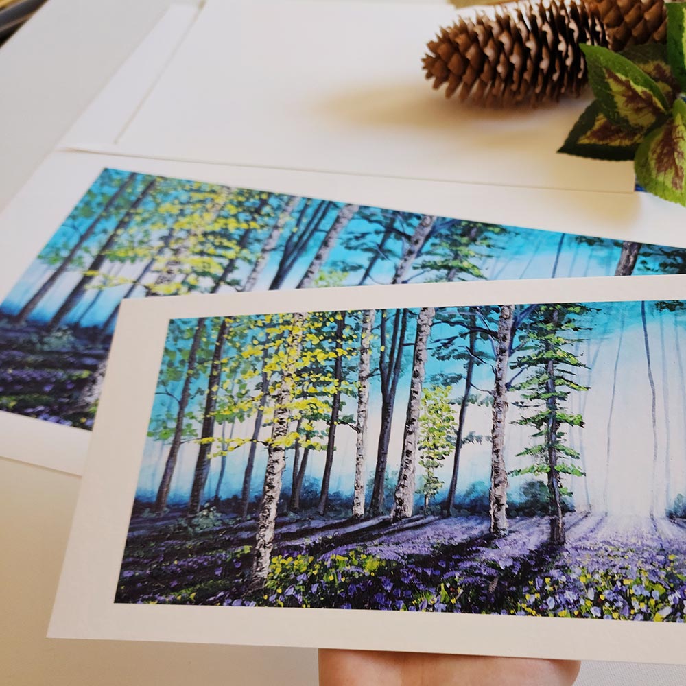 "Morning Bluebell Glow" Fine Art Print