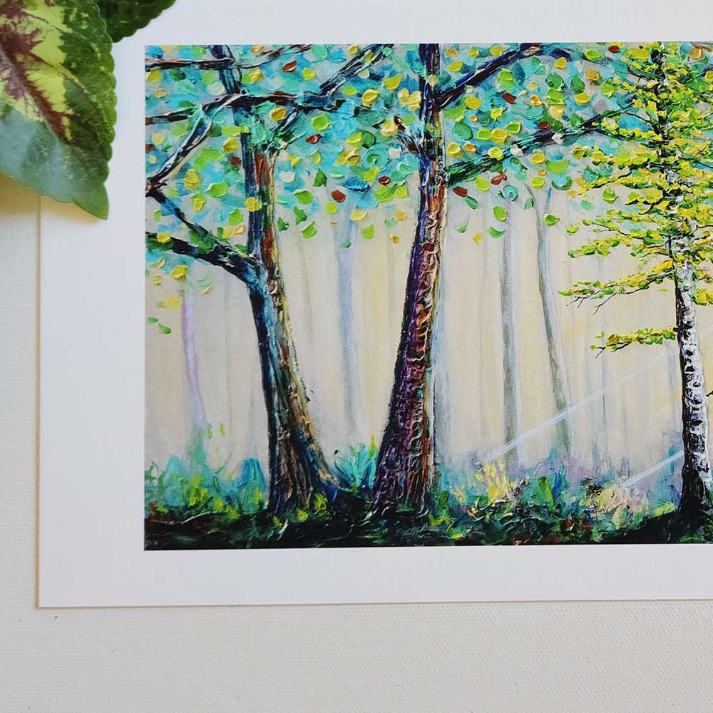 "Sunbeams in the Forest" Fine Art Print