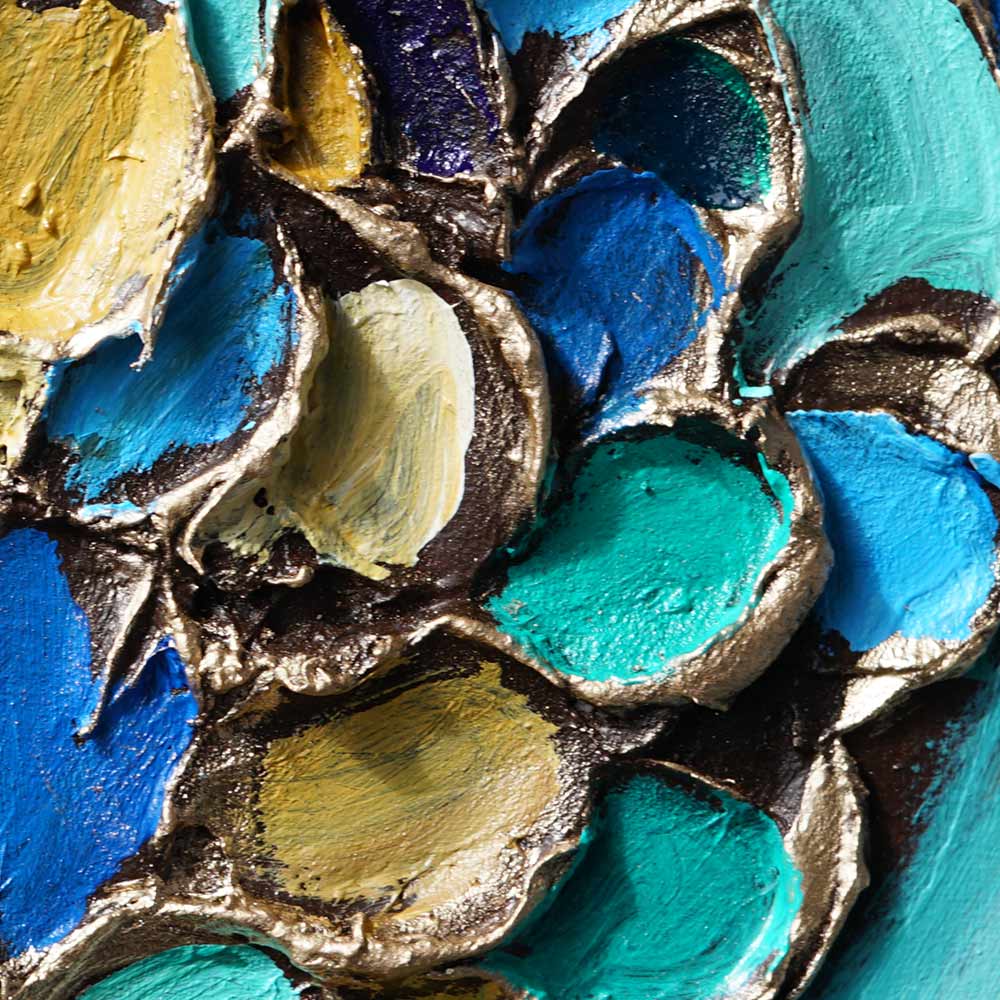 "Mosaic Heart" - Original 10x10" Acrylic Painting by Amanda Dagg