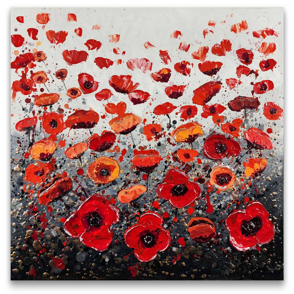 Poppy Wish: Red poppies art