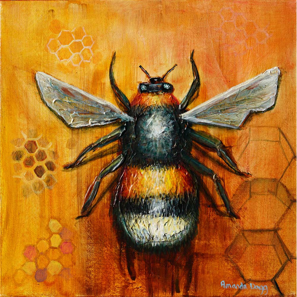 Queen Bee: Regal bumblebee portrait