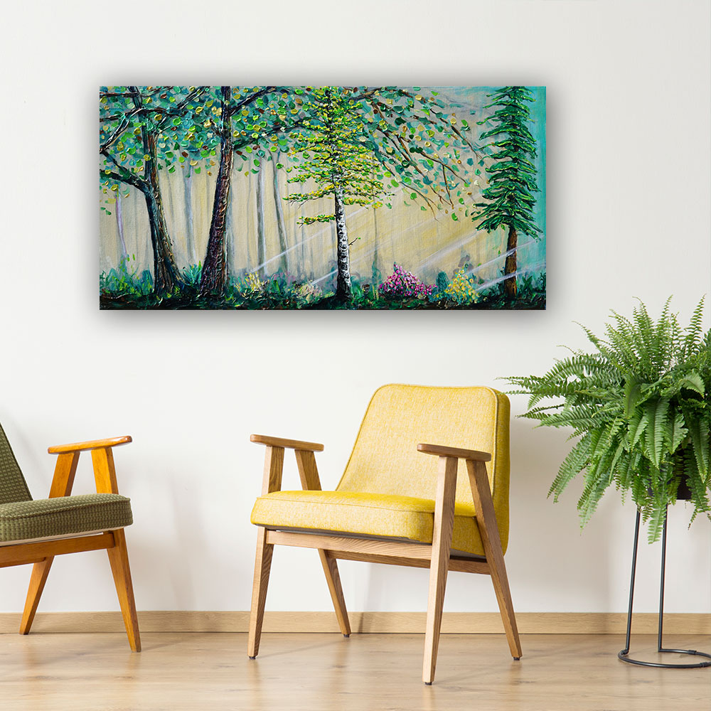 Sunbeams in the Forest in situ  