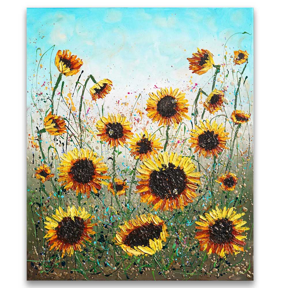 Sunflower Joy: Acrylic painting 