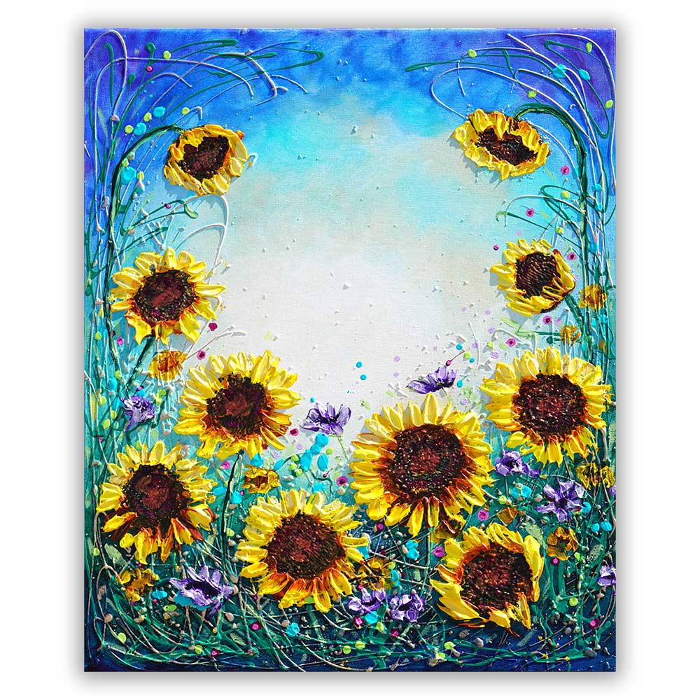 Sunflower Serenade: Vibrant original artwork