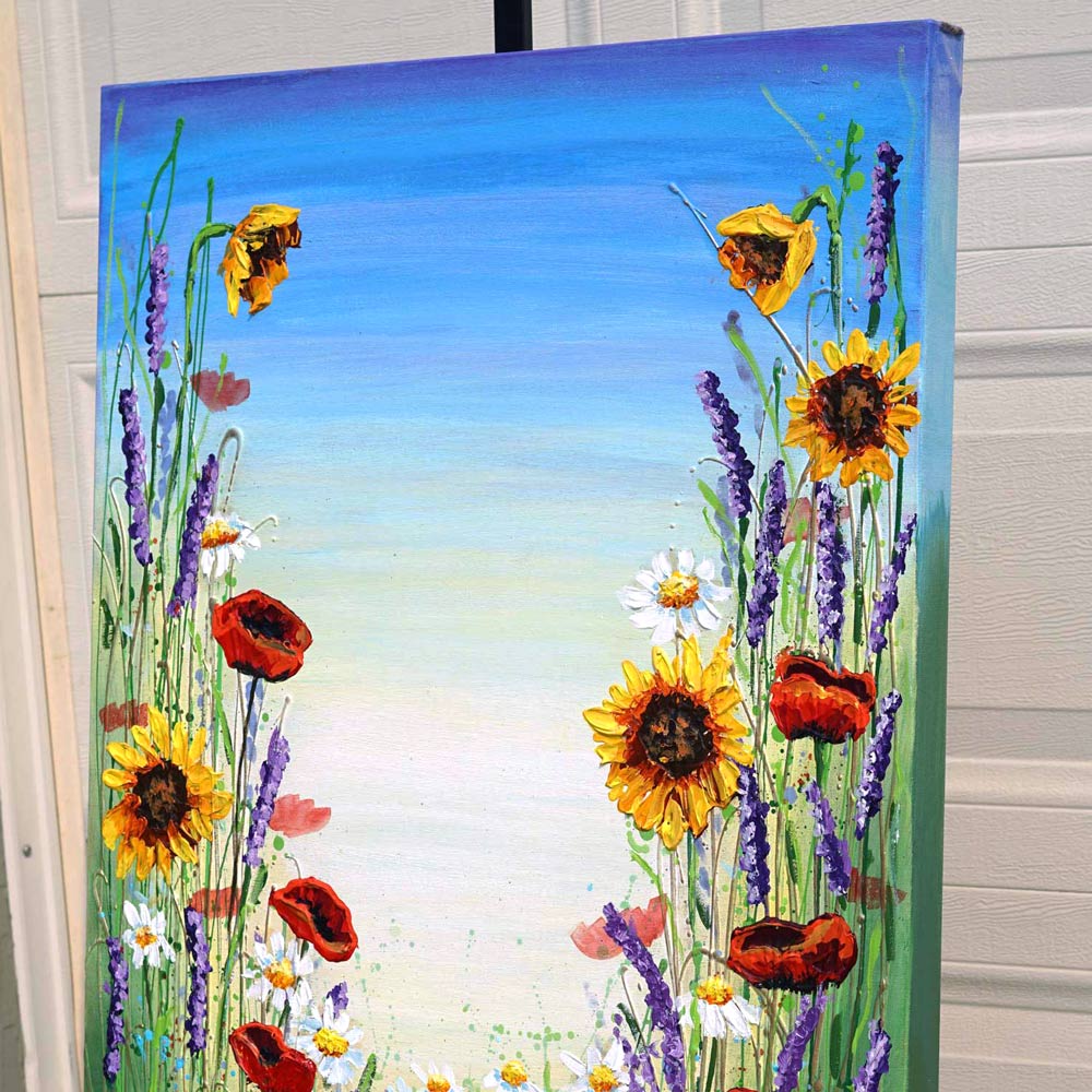 Symphony of Wildflowers painting