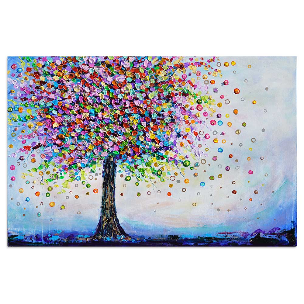 Tree of Harmony: Vibrant, textured painting